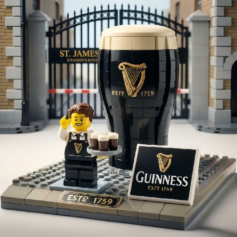 Building block parrot ornament creative wine bottle model children's educational toy gift tribute to Guinness L260904QQZX - view 3