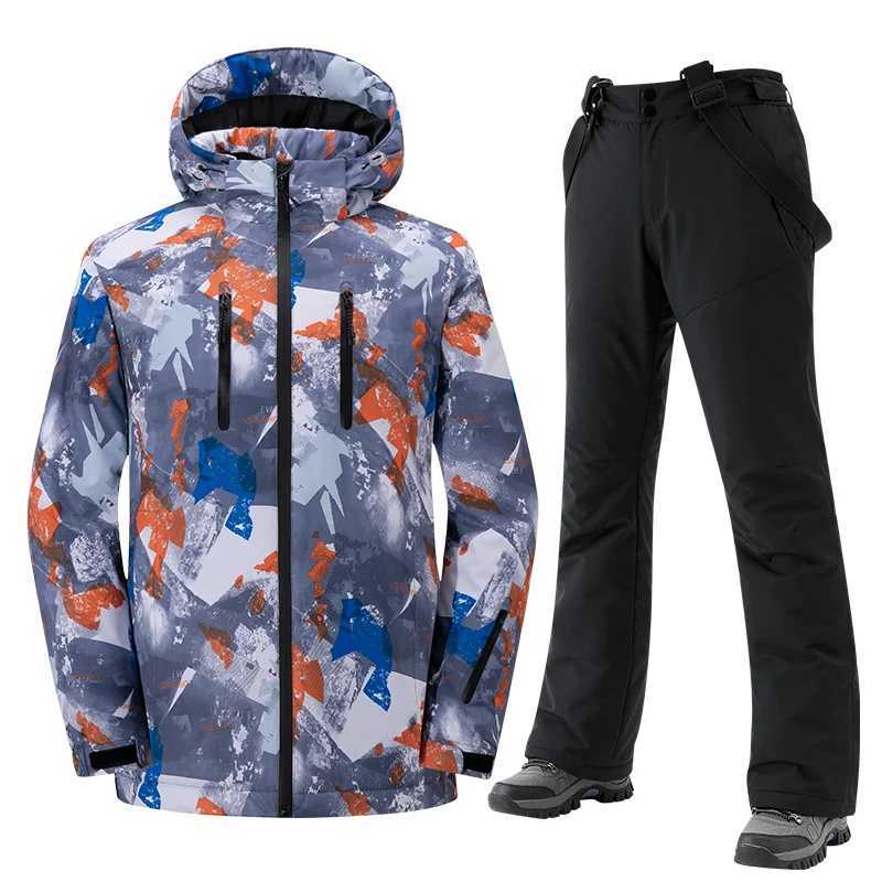 Ski Suit Men Women New Skiing and Snowboarding Sets Outdoor Warm Waterproof Windproof Jacket+Pants Male Female Winter Snow Suit N260903 - view 4