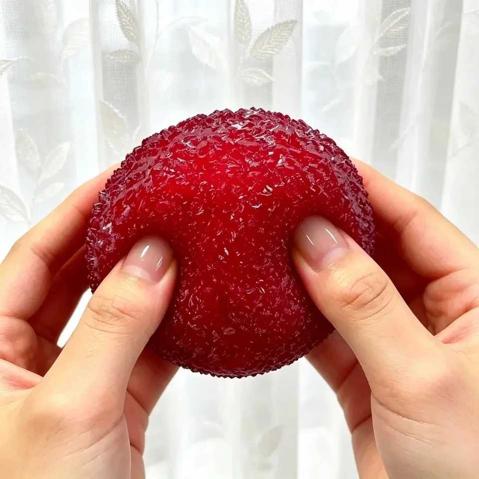 Slushy Bayberry Stress Ball Squishy Toy Shapeable Non-rebound Fidget Toys ASMR Slushy Squeeze Ball Anti Stress for Adults Kids S260904UQFP - view 4