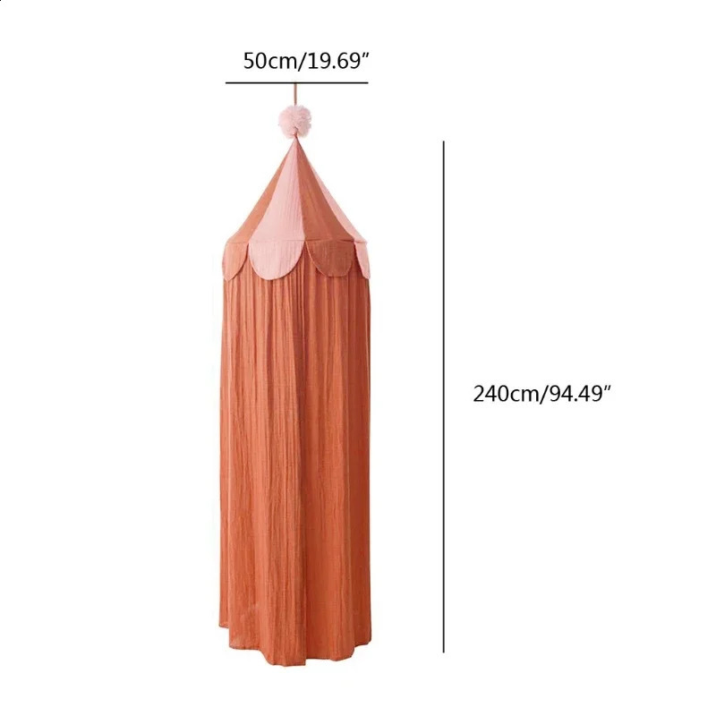 INS Nordic Baby Bed Play Tent Anti Mosquito Cotton Baby Canopy Mosquito Net Princess Bed Canopy Girls Room Decoration Bed Canopy 260904 - view 6