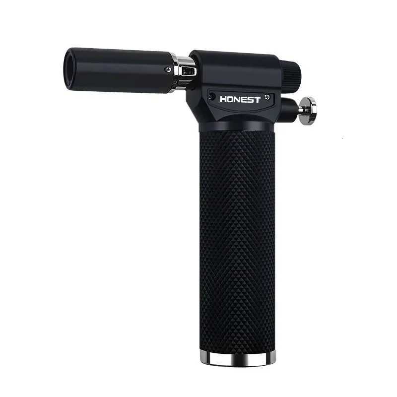 HONEST Outdoor Windproof BBQ Kitchen Baking Turbo Torch Multifunctional Butane Welding Gun Cigar Jet Flame Lighter L260903 - view 3