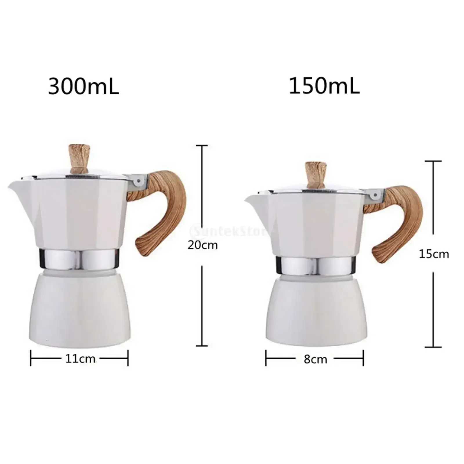 Moka Italian Coffee Maker Moka Espresso Percolator Pot Turkish Cafe Maker Stainless Coffee Presser Stovetop Top Stove L260831 - view 7