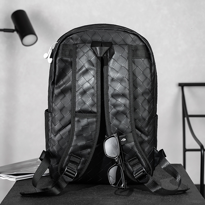 Designer Soft Leather Embossed Ackpack Large Capacity Student School Ag Laptop Ag Luxury Large Capacity Double Shoulder Ag Cual Versatile Travel Ackpa - view 4