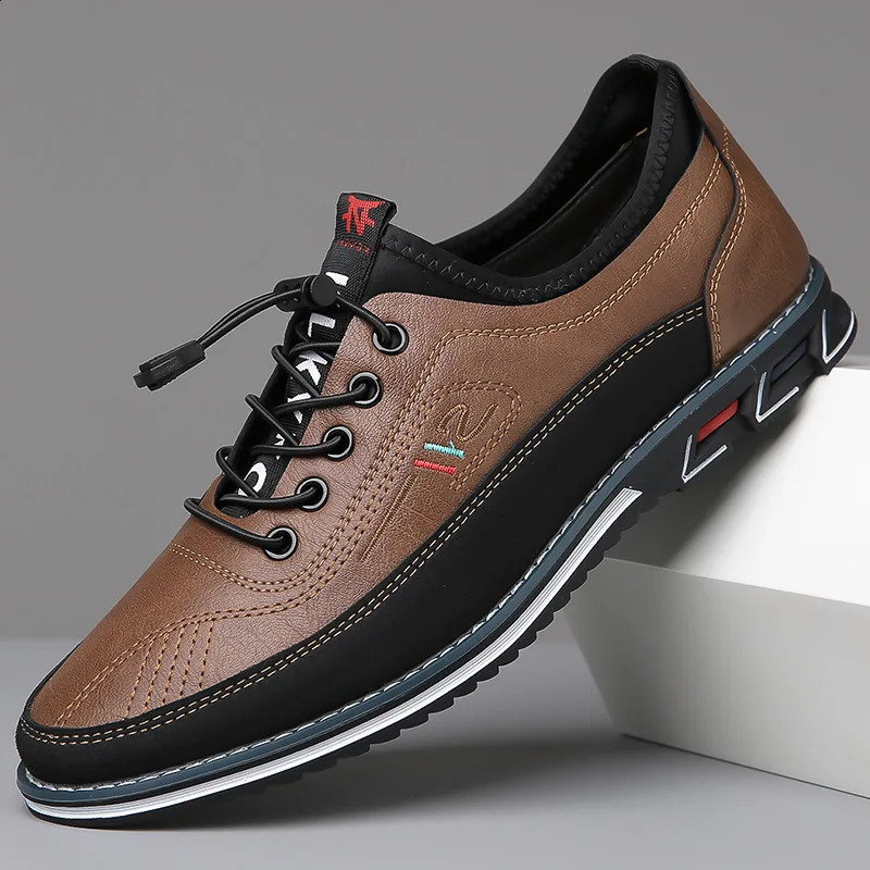 Fashion Black Dress Shoes Mens Business Leather Oxford Social y Shoes Prom Casual Footwear big size 48 49 50 51 52 53 260904 - view 4