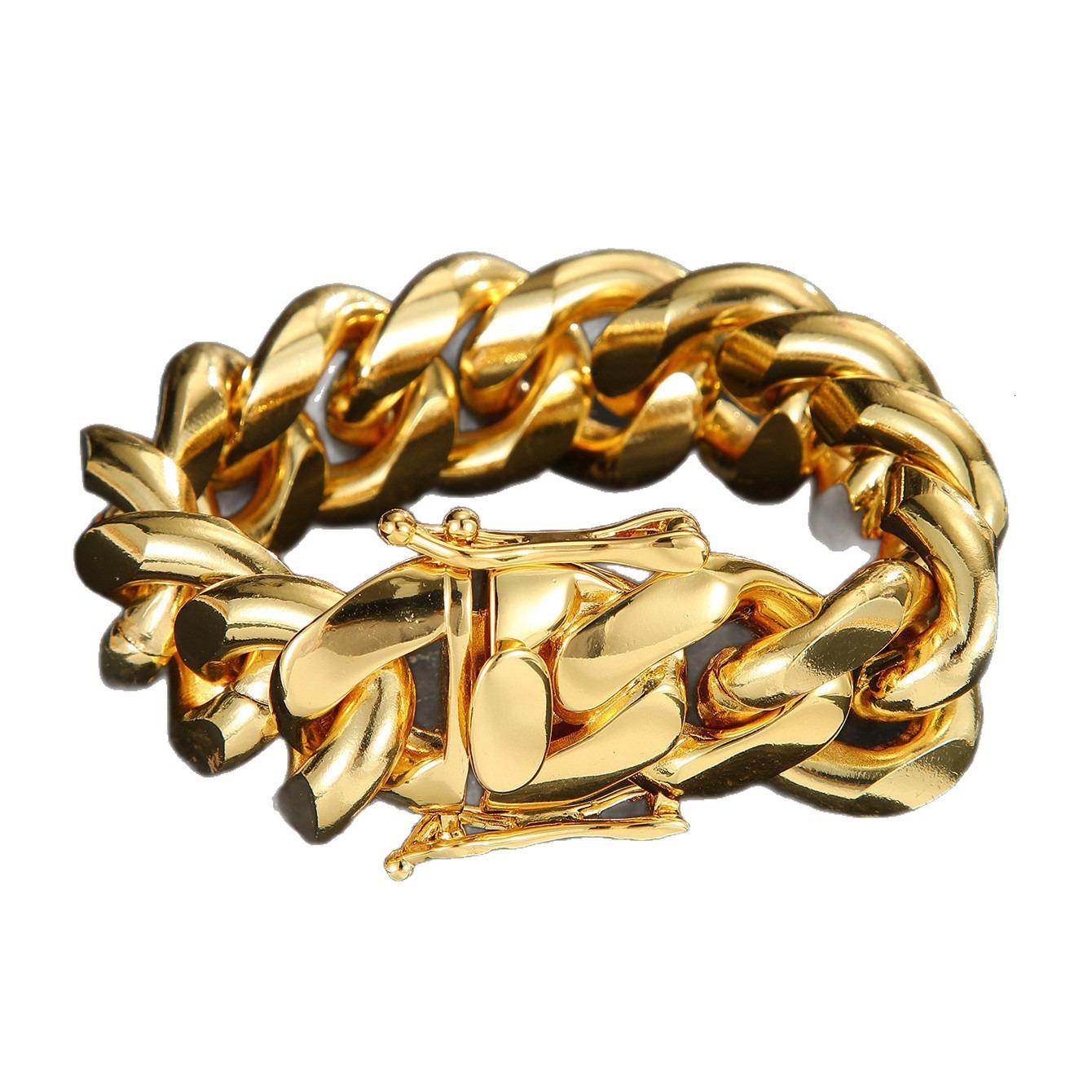 Handmade 22mm 24 Miami Cuban Link 520grams Heavy Solid 925 Sterling Silver 14k Gold Plated Curb Hiphop Chain e6 - view 8