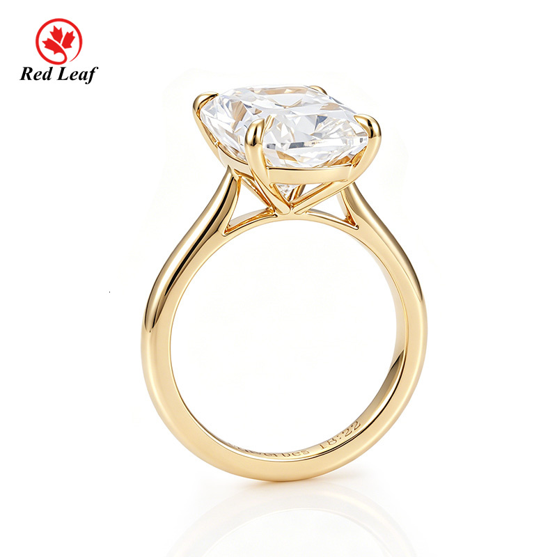IGI Certified 3.0 Ct Lab Grown Diamond Engagement Ring- Elongated Cushion Cut 14K Solid Gold Hidden Halo Bridal Ring for Women - view 3