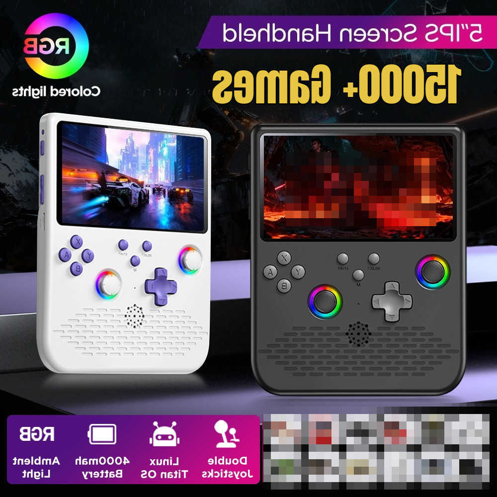 H5 Retro Games Console 4000mAh Video Game Console 5-inch I 15000 Games Portable Game Player Supports 34 Simulator D260907