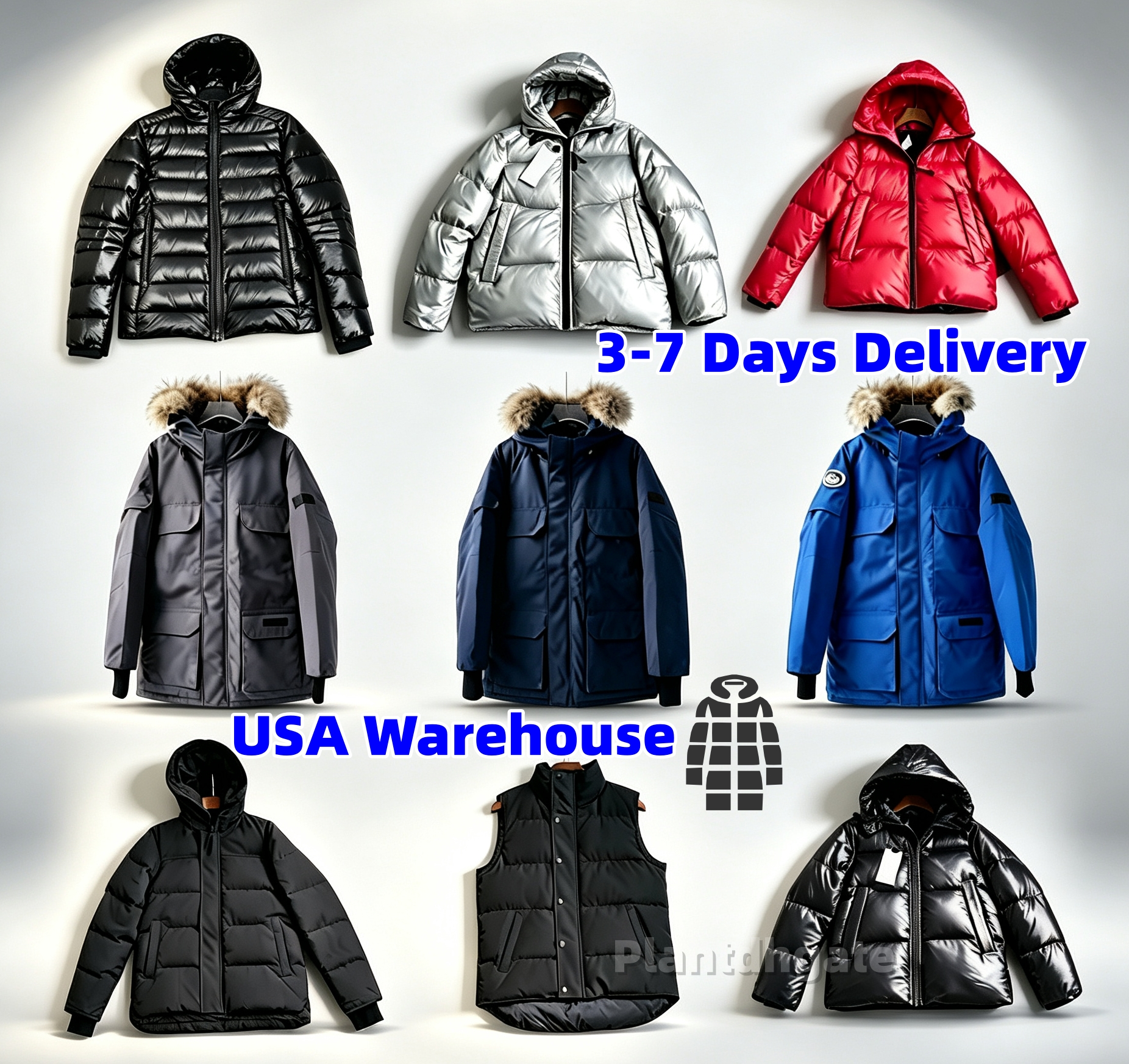 5AAA Cannaada Goosse Cappotto Parka Invernale Con Cappuccio Unisex Colletto In …