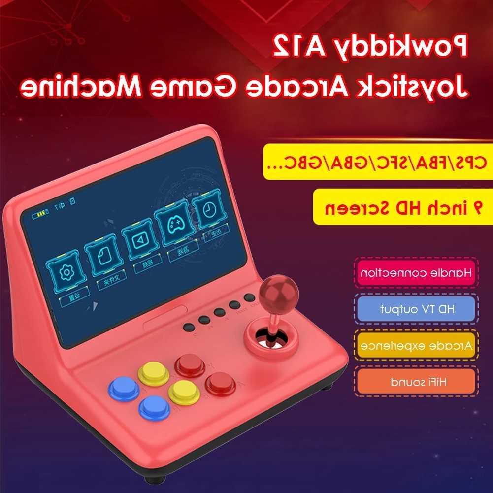 POWKIDDY A12 9inch joystick arcade A7 architecture quad-core CPU simulator video game console new game children's gift D260907