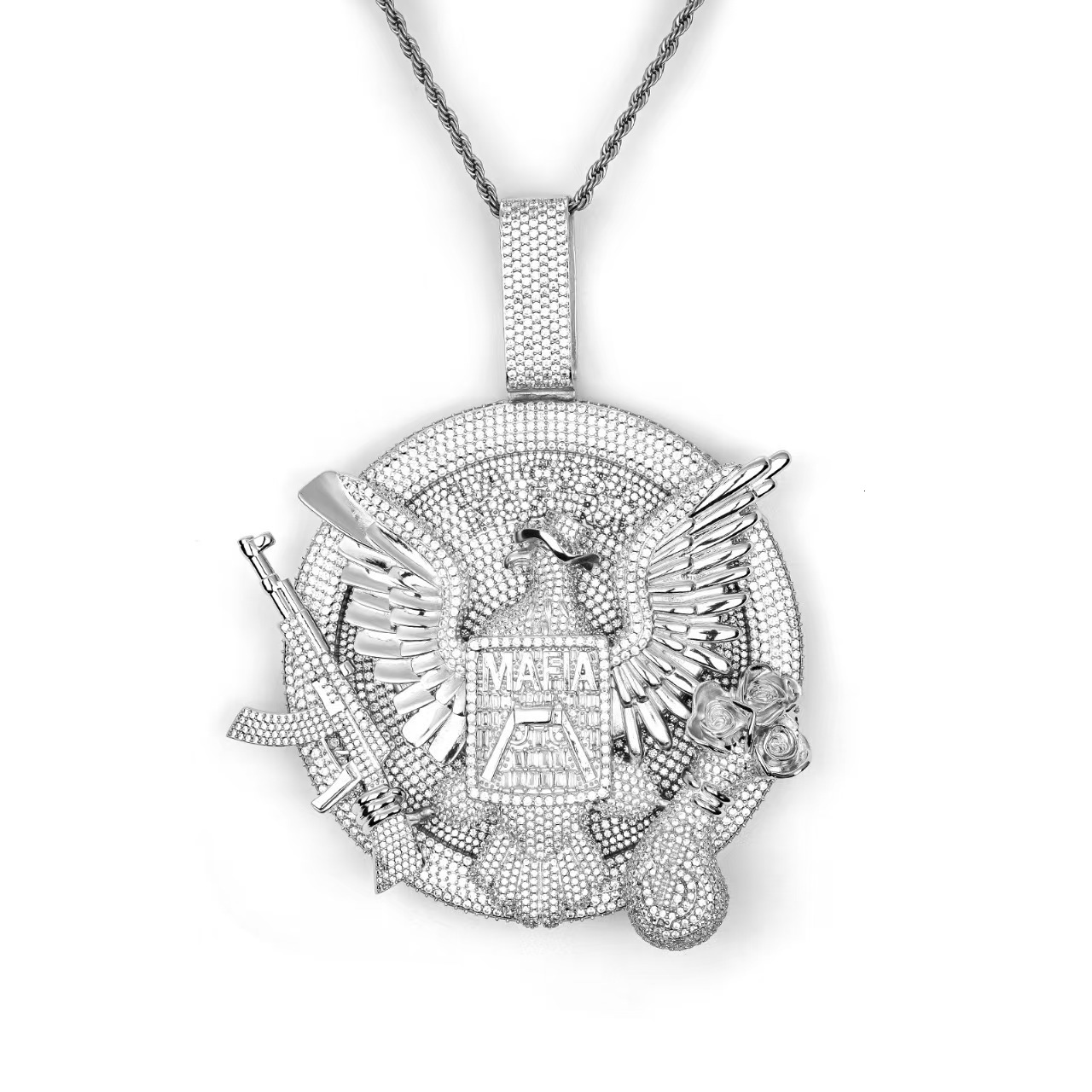 2027 Custom Vvs Moissanite 3D Name Pendant Men Hip Hop Style 925 Silver Iced Out Diamond Link Chain Letter Pendant Jewelry - view 6