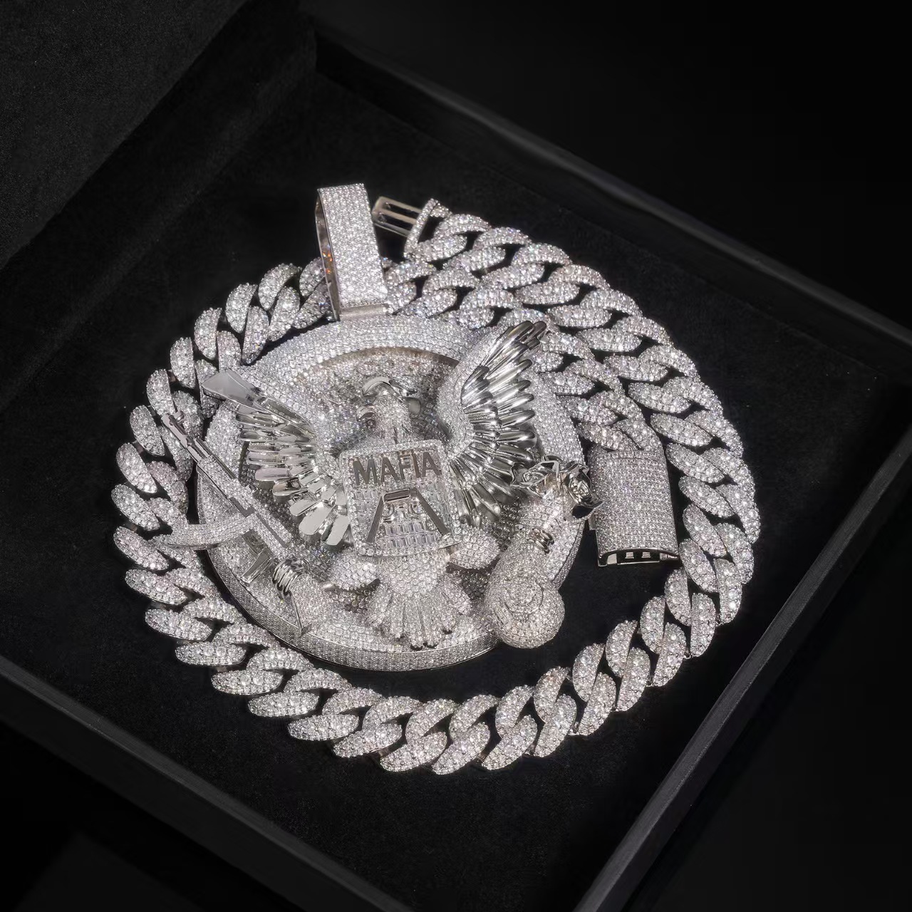 2027 Custom Vvs Moissanite 3D Name Pendant Men Hip Hop Style 925 Silver Iced Out Diamond Link Chain Letter Pendant Jewelry - view 5