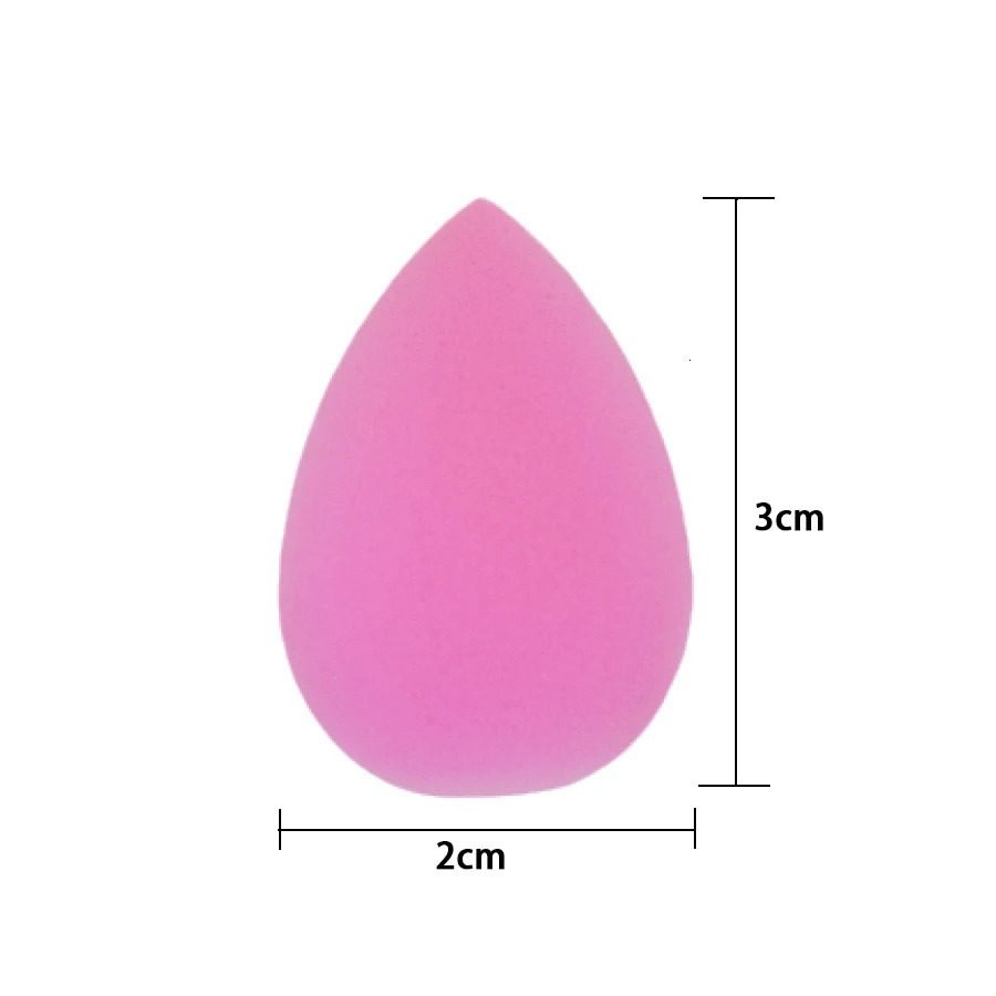 50pcs Mini Beauty Sponge Egg Water Drop Small Makeup Egg powder puff Dry Wet Combined Cosmetic Tools With Storage Box 260905 - view 3