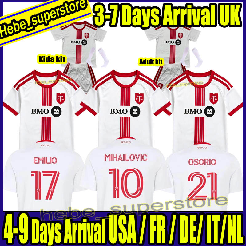 25 26 27 Maglie Da Calcio Torontos FC 2025 2026 2027 Maglie Da Calcio Casa Lontano Top Tailandia Qualità Uniforme Uomini Adulti Kit Per Bambini Majo-image