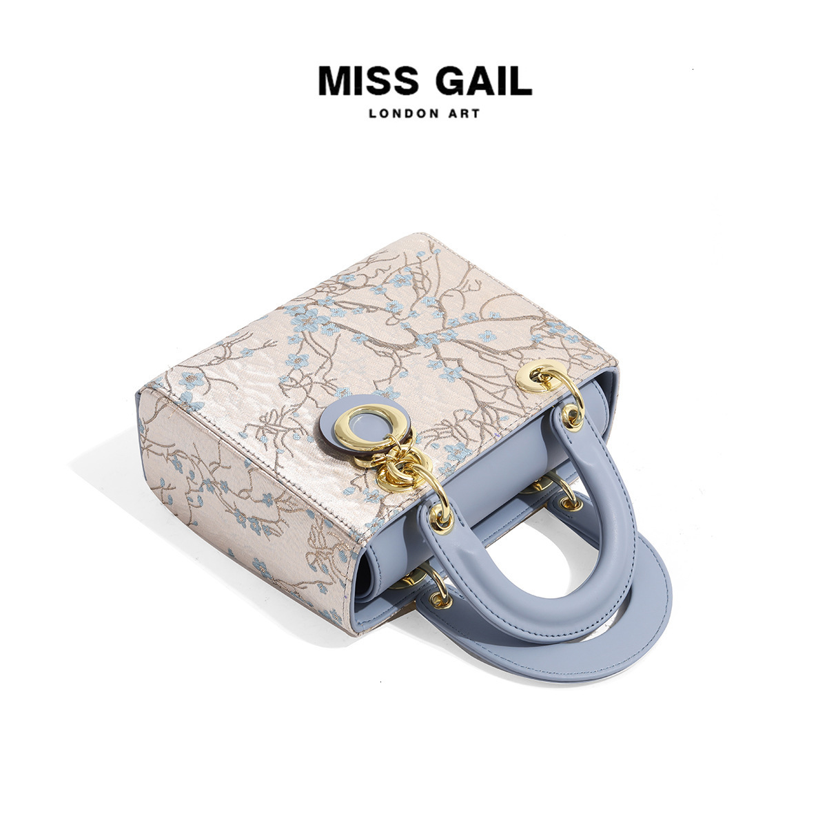 MISS GAIL New Chinese Floral Embroidery Top Handle Handbag Women Mini Luxury Satchel Bag Elegant Shoulder Purse for Wedding Party Daily Commute dh9120 - view 4