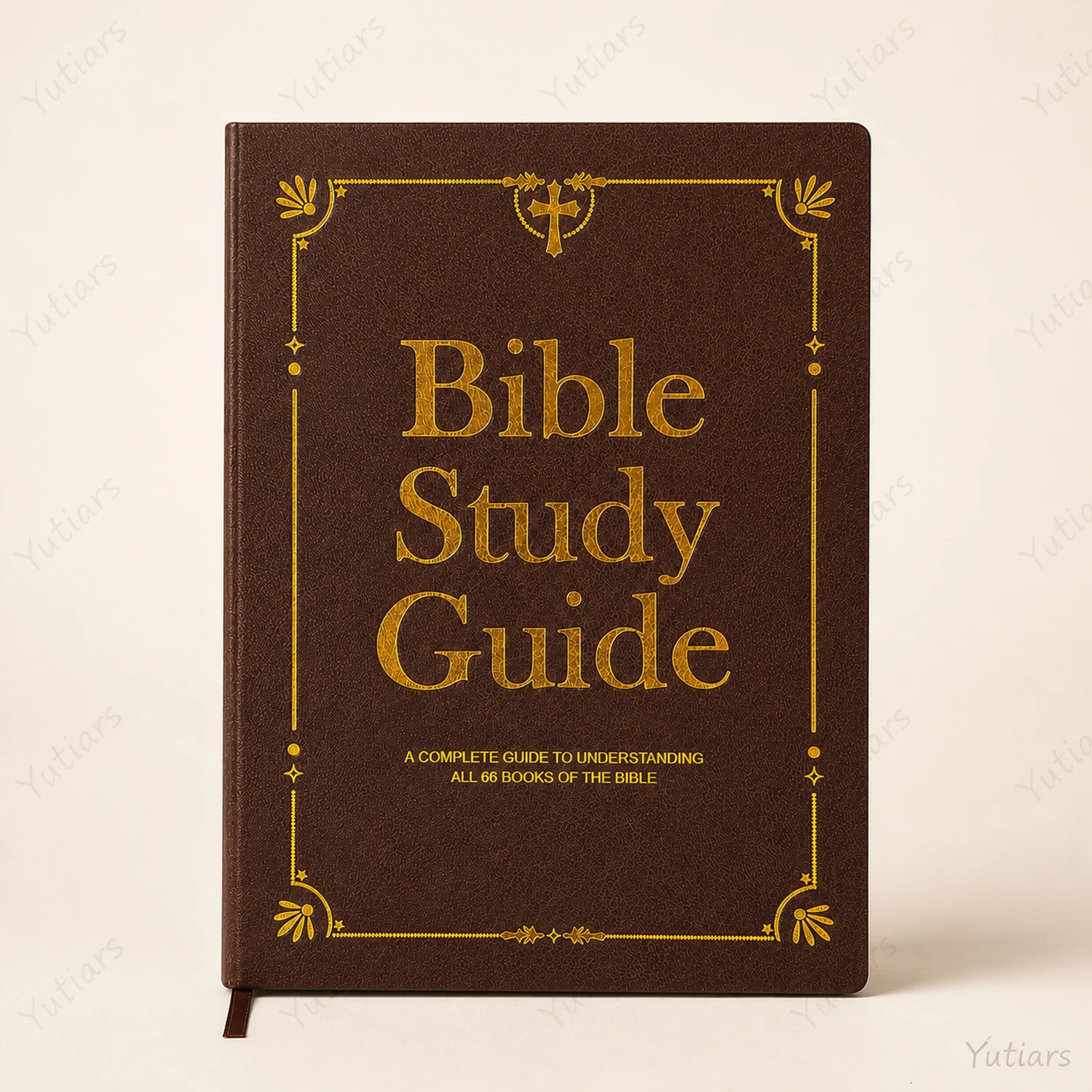 Retro PU Leather Scripture Workbook All 66 Bible Books Structured Devotional Notebook For Christian Holiday Presents 260907