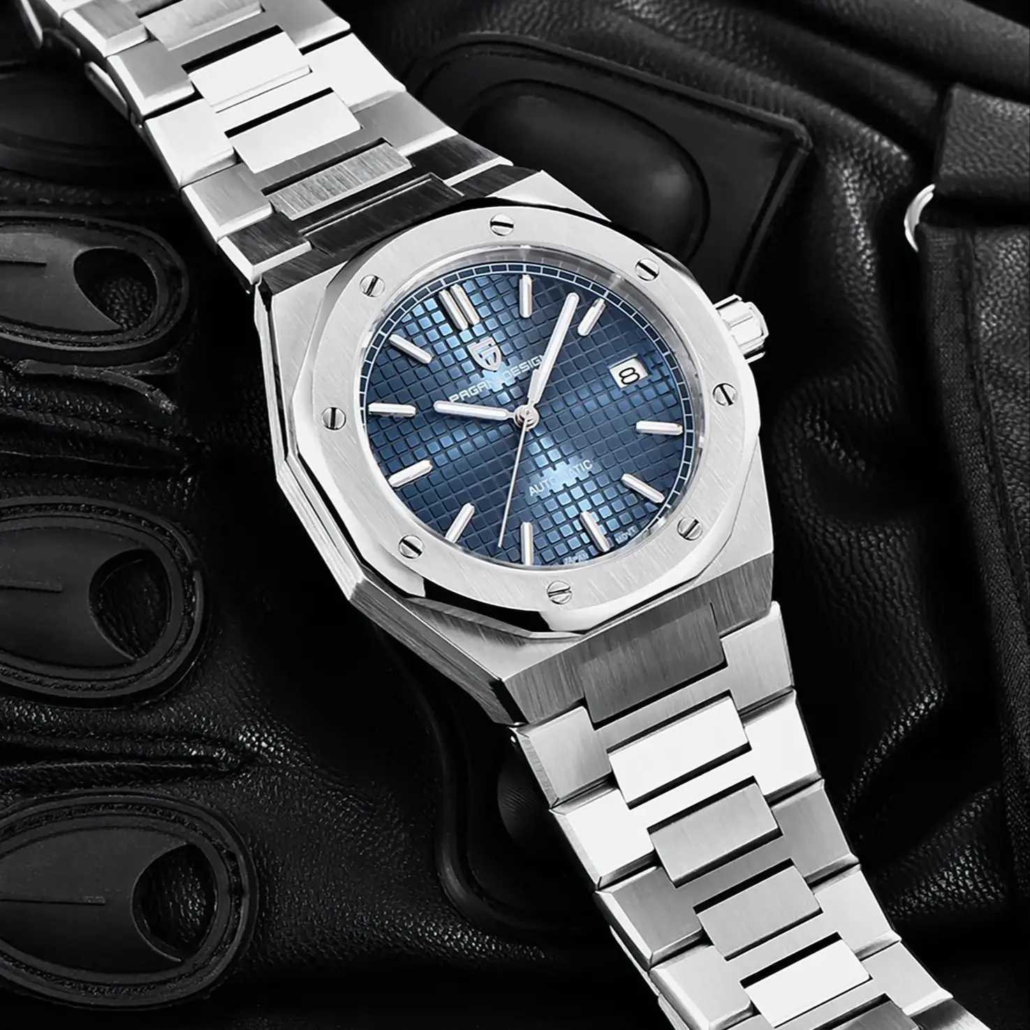 PAGANI DESIGN 8215 Men's Automatic Mechanical Watch 40MM Sapphire Stainless Steel Waterproof 10Bar Luminous C3 Reloj Hombre X260907 - view 3