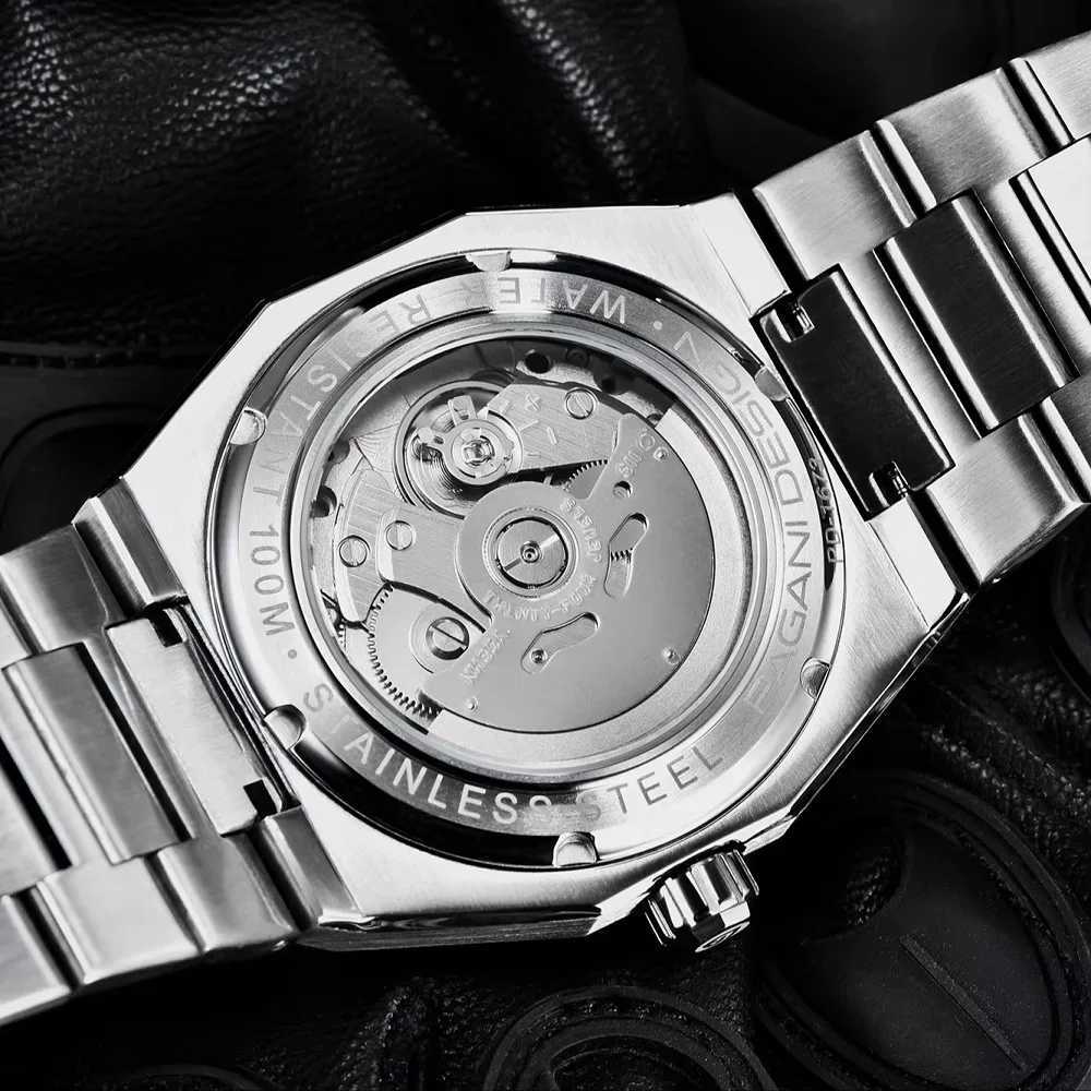 PAGANI DESIGN 8215 Men's Automatic Mechanical Watch 40MM Sapphire Stainless Steel Waterproof 10Bar Luminous C3 Reloj Hombre X260907 - view 6