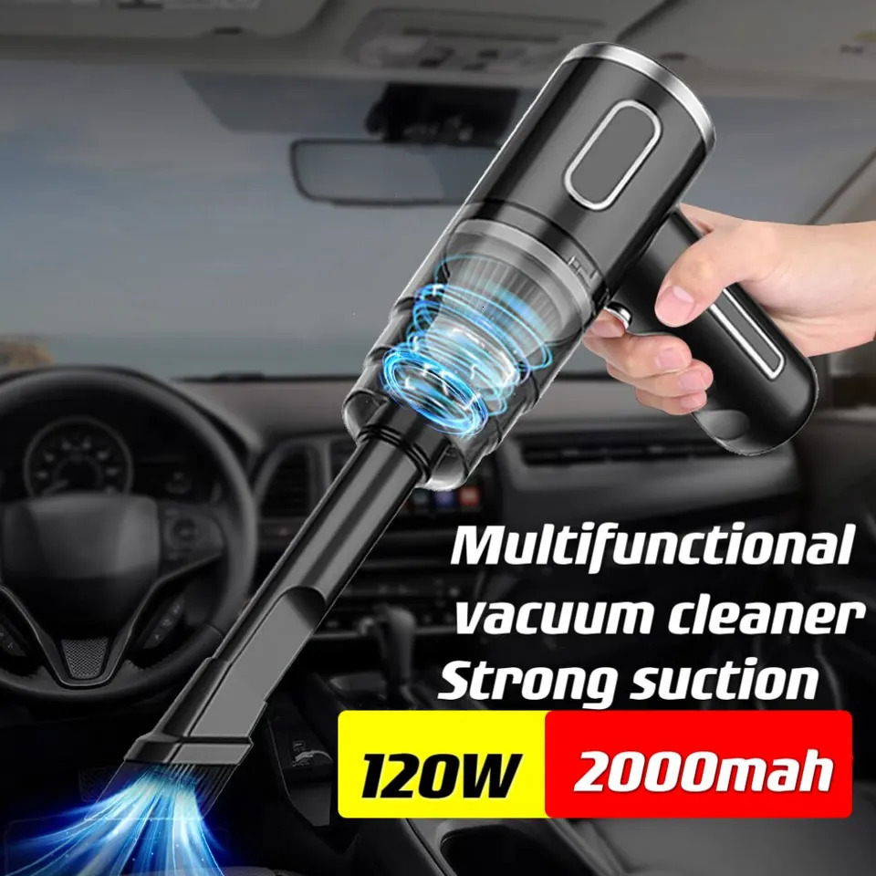 Car Cordless Vacuum Cleaner Portable Large Suction Household Cleaning Equipment Handheld Dust Collector Small Mini Dust Blower 260907