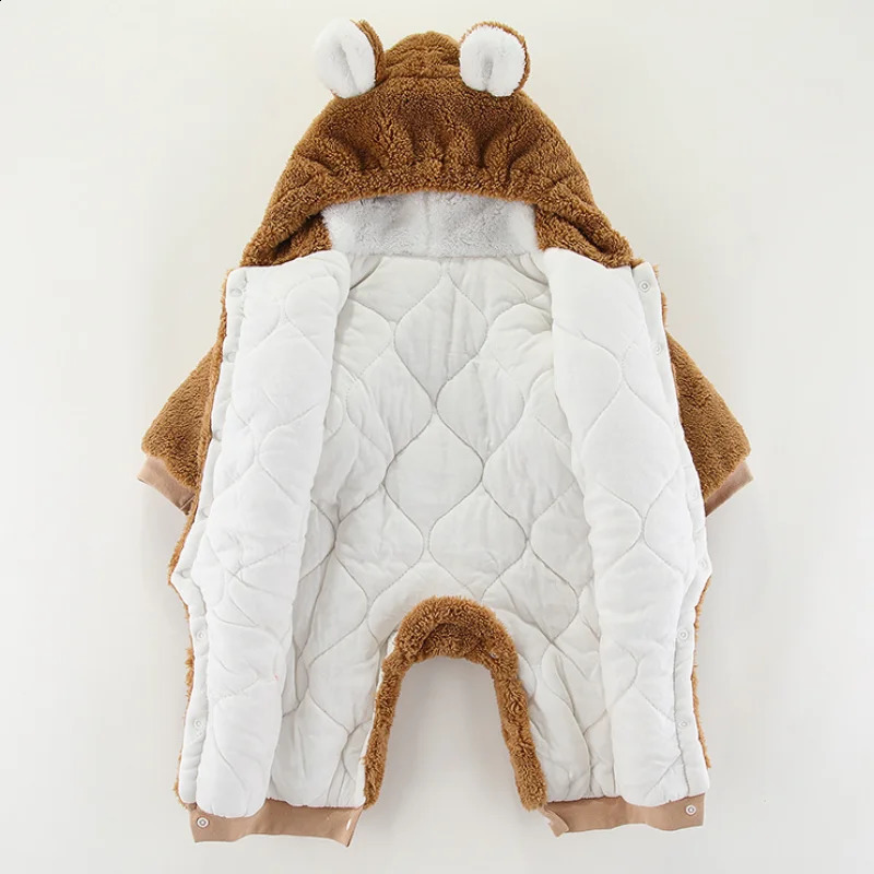 Autumn and Winter Baby Plush Climbing Clothes Baby Warm and Thick Cartoon Dog Rabbit Cute Cotton Clothes for 0-2 Years 260907 - view 7