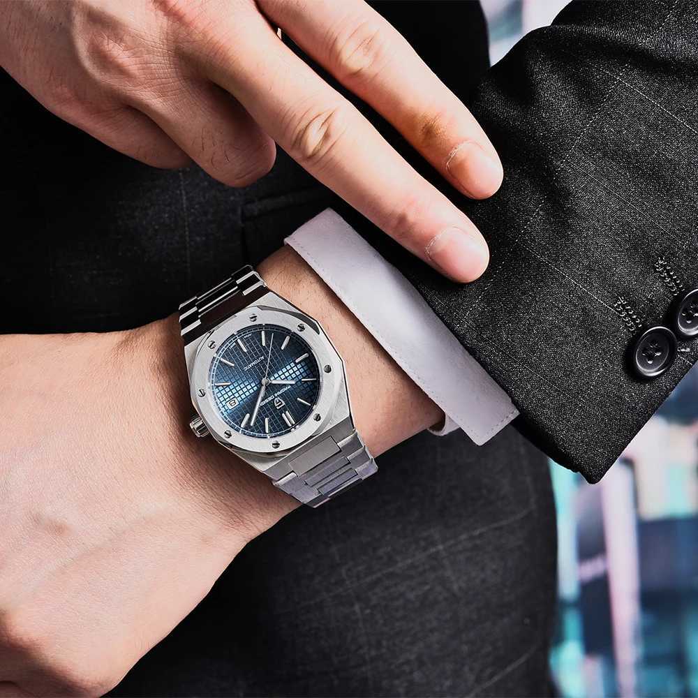 PAGANI DESIGN 8215 Men's Automatic Mechanical Watch 40MM Sapphire Stainless Steel Waterproof 10Bar Luminous C3 Reloj Hombre X260907 - view 4