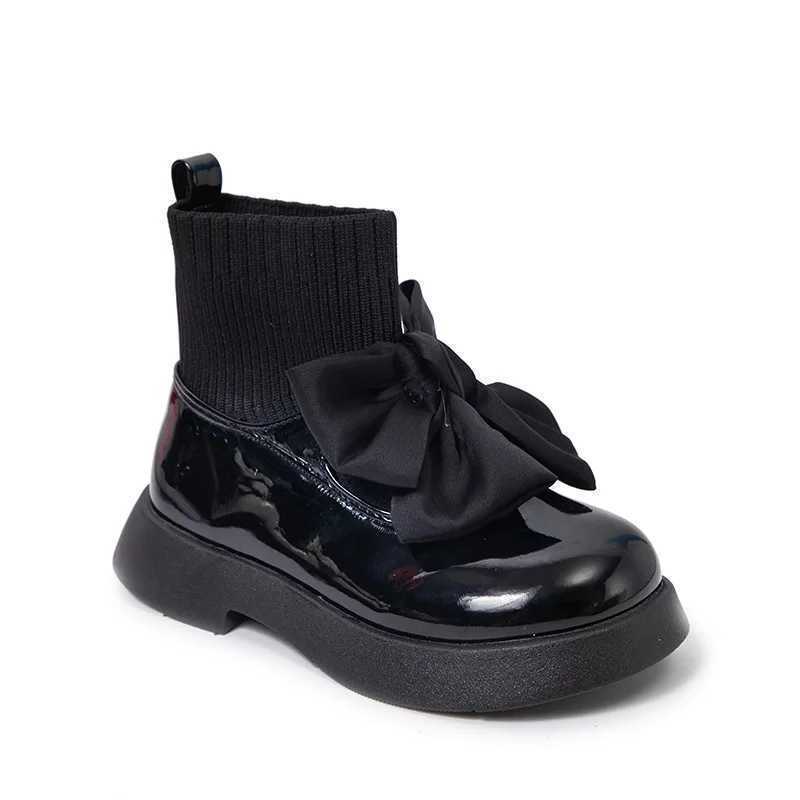 Para Botas Nia Girl Boot New Kid Shoe Bow Princess Boots Beauty Gril Shoe Versatile Women Boot S261009