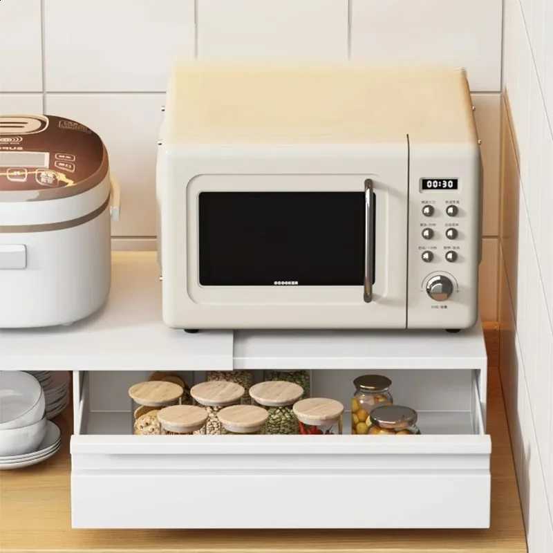 Pull Microwave Rack with out Storage Drawer Shelf Kitchen Countertop Storage Rack Pull-out Kitchen Support Display Rack J260907 - view 4