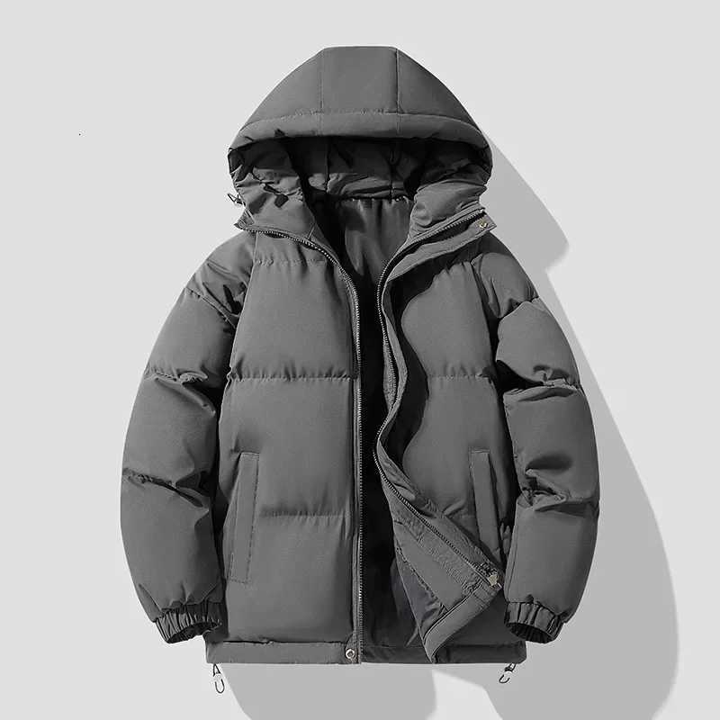 Autumn Winter LIBIELIY New Men's Hooded Parkas Solid Warm Couple Jacket Outdoor Casual Outwear Coats Men Cotton Padded Sports JaT260907 - view 5