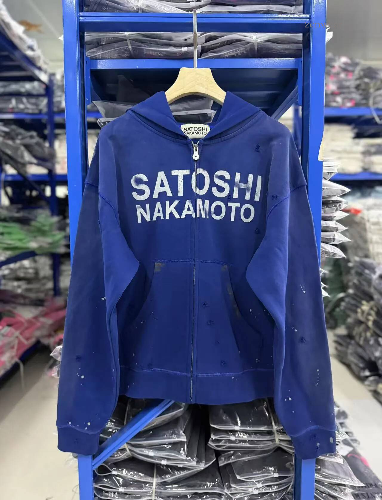 Satoshi Nakamoto Felpa Con Cappuccio Nuovo Stile Designer Yakamoto Flanella Sat…