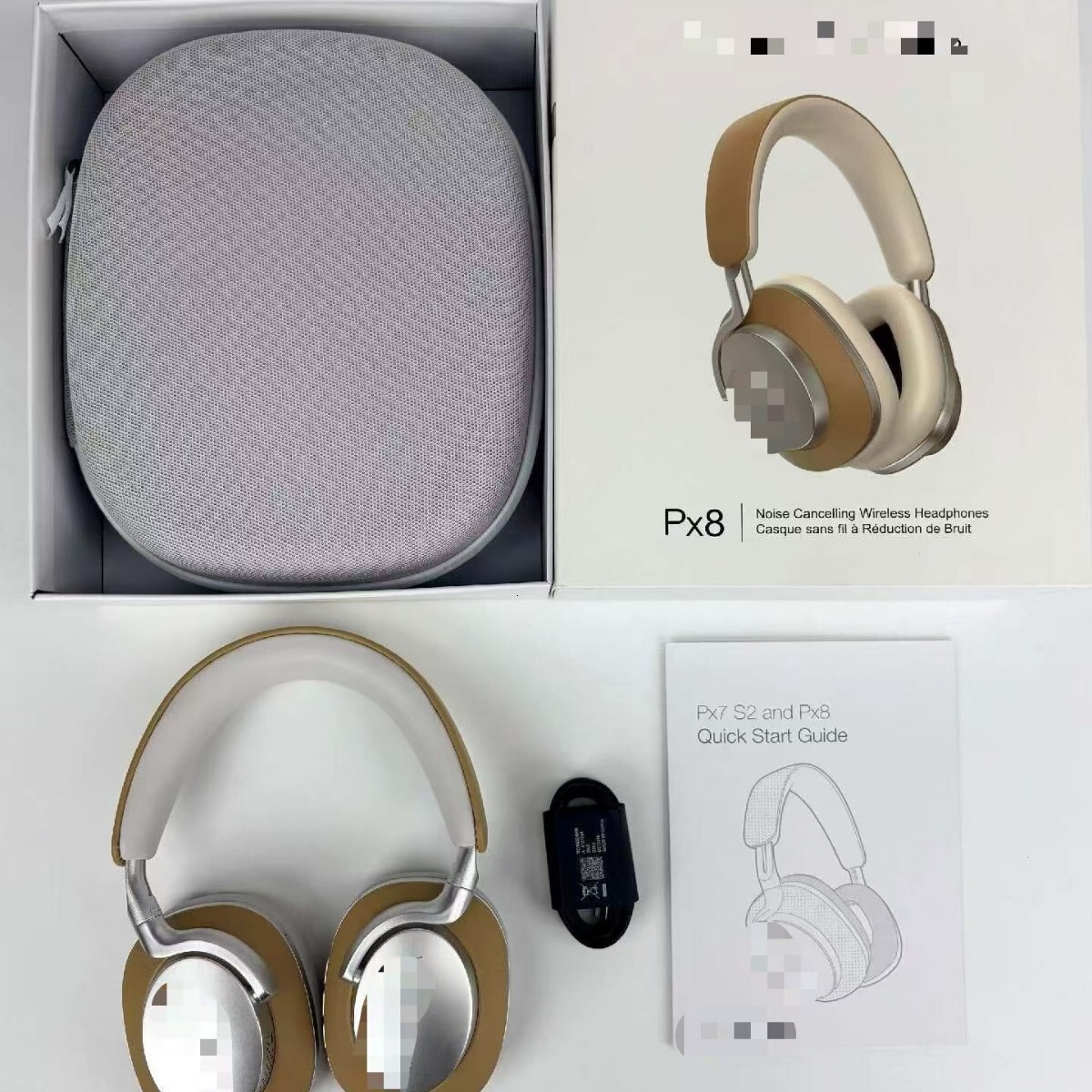 Cross-Border High-Quality New Px8 ANC Wireless Over-Ear Bluetooth Headphones With True Noise Cancellation, Suitable For Sports And Long Battery Life