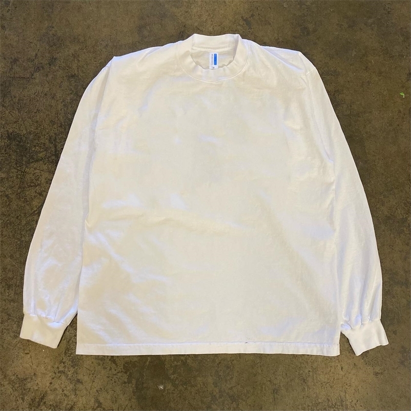 Heavyweight 310g Pure Long Sleeve T-Shirt American Retro Style Streetwear Versatile Loose Fit round Neck Crew Neck Top 260904 - view 4