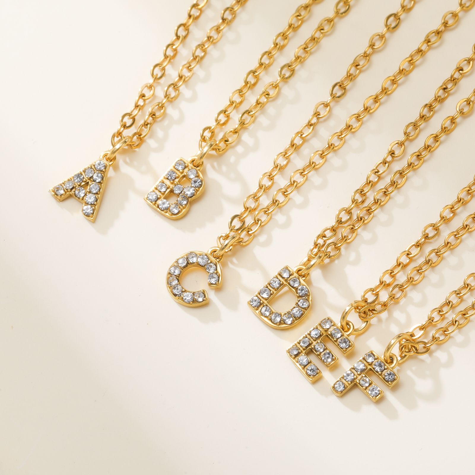 Stainless Steel Clear Zircon A-Z Initial Necklace Gold Color Women Trendy Choker Minimalist Alphabet Letter Jewelry Gift ddmysat - view 4