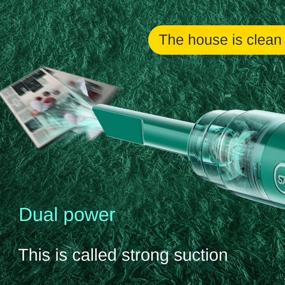 Car Cordless Vacuum Cleaner Portable Large Suction Household Cleaning Equipment Handheld Dust Collector Small Mini Dust Blower 260907 - view 4