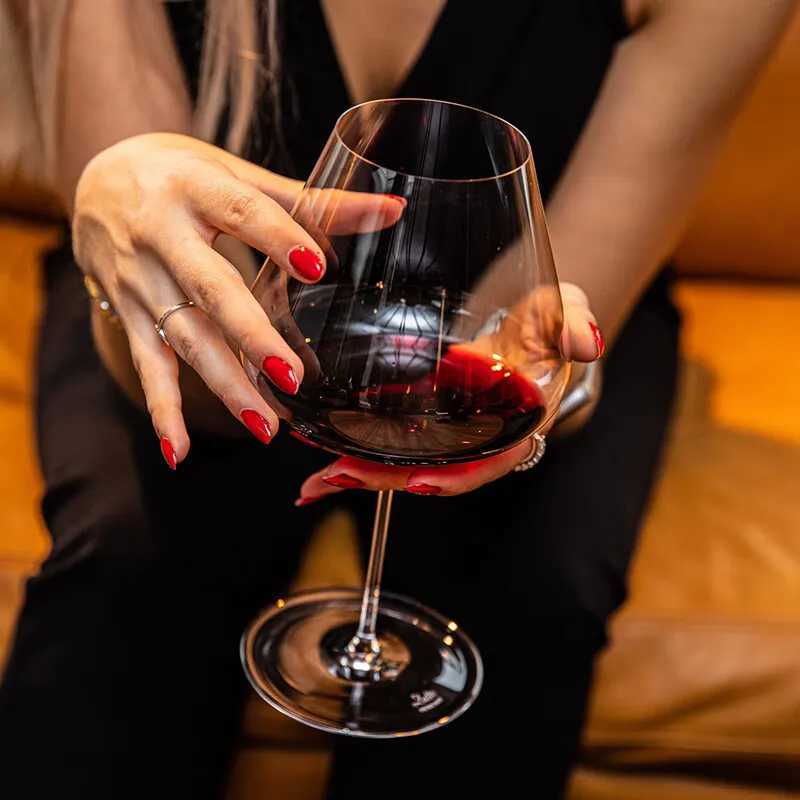 Quality Flawless JINYOUJIA 690ml Perfect Burgundy Glass Chardonnay Pinot Noir Wine Glasses Handmade Crystal Zalto Style Goblet L260904 - view 3