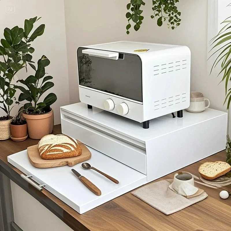Pull Microwave Rack with out Storage Drawer Shelf Kitchen Countertop Storage Rack Pull-out Kitchen Support Display Rack J260907 - view 5