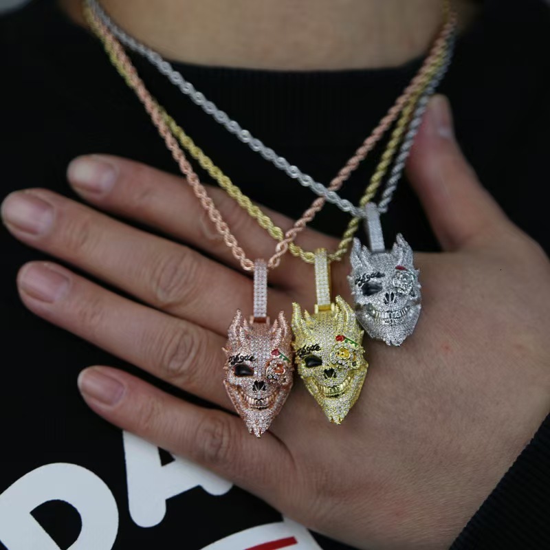 Men's Full Moissanite Jesus Lion Head Pendant Iced Out Bling Hip Hop Large Statement Necklace Charm For Daily Wear Birthday Gift - view 9