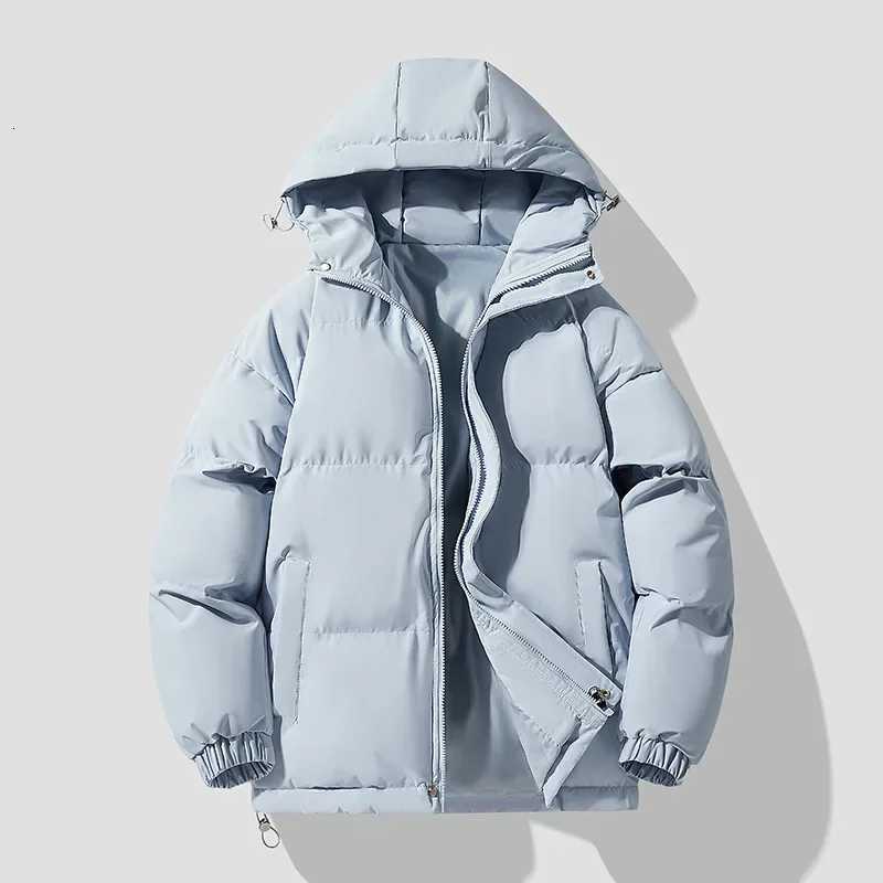 Autumn Winter LIBIELIY New Men's Hooded Parkas Solid Warm Couple Jacket Outdoor Casual Outwear Coats Men Cotton Padded Sports JaT260907 - view 4