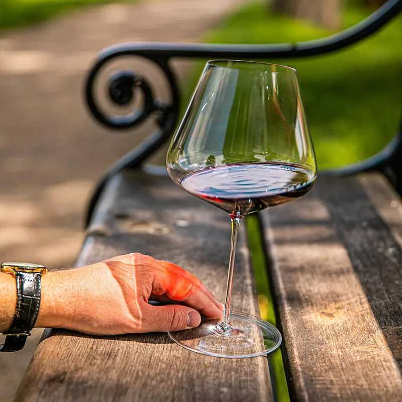 Quality Flawless JINYOUJIA 690ml Perfect Burgundy Glass Chardonnay Pinot Noir Wine Glasses Handmade Crystal Zalto Style Goblet L260904 - view 6