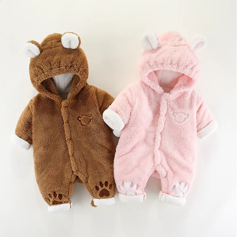 Autumn and Winter Baby Plush Climbing Clothes Baby Warm and Thick Cartoon Dog Rabbit Cute Cotton Clothes for 0-2 Years 260907 - view 6