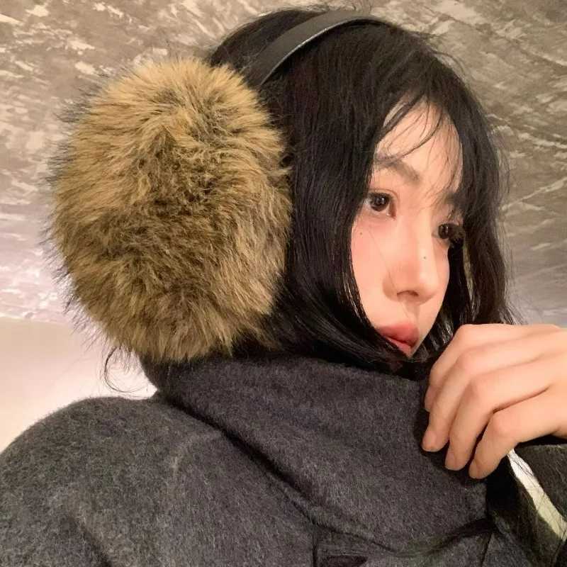 Furry Plush New Earmuffs Korean Women Fashion Y2K Fluzzy Thicken Earflap Winter Windproof Warm Cycling Ear Protection Earplugs H260908 - view 3