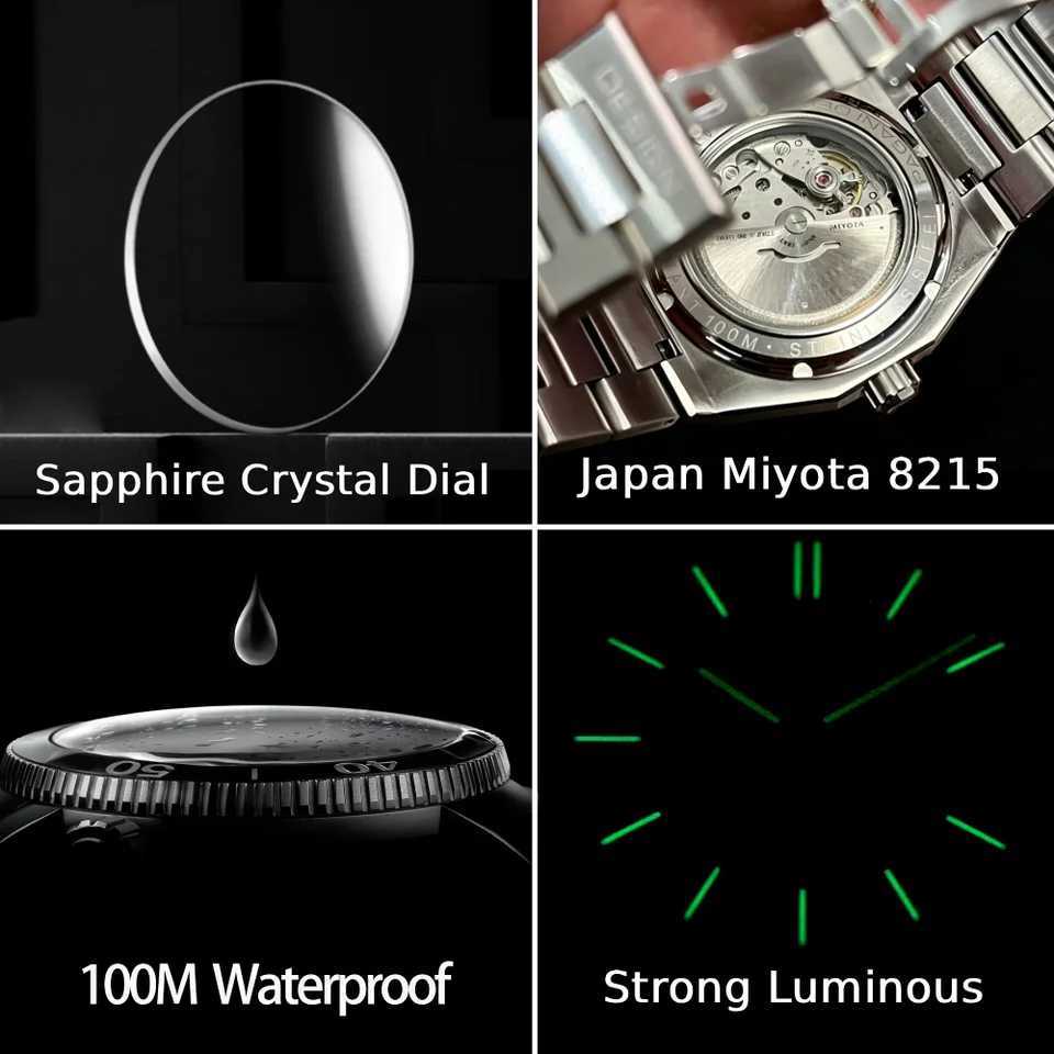 PAGANI DESIGN 8215 Men's Automatic Mechanical Watch 40MM Sapphire Stainless Steel Waterproof 10Bar Luminous C3 Reloj Hombre X260907 - view 5