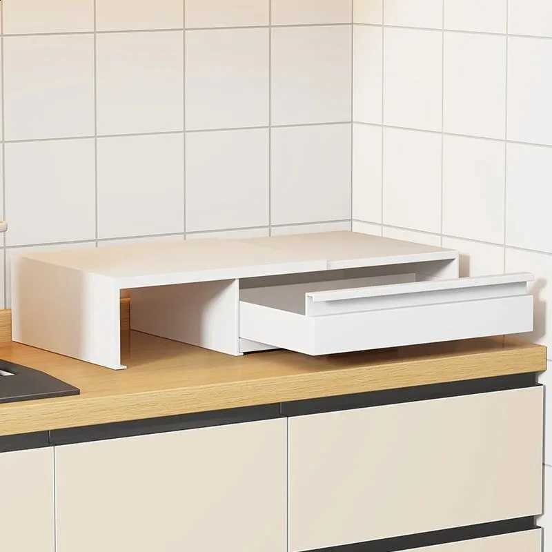 Pull Microwave Rack with out Storage Drawer Shelf Kitchen Countertop Storage Rack Pull-out Kitchen Support Display Rack J260907 - view 7
