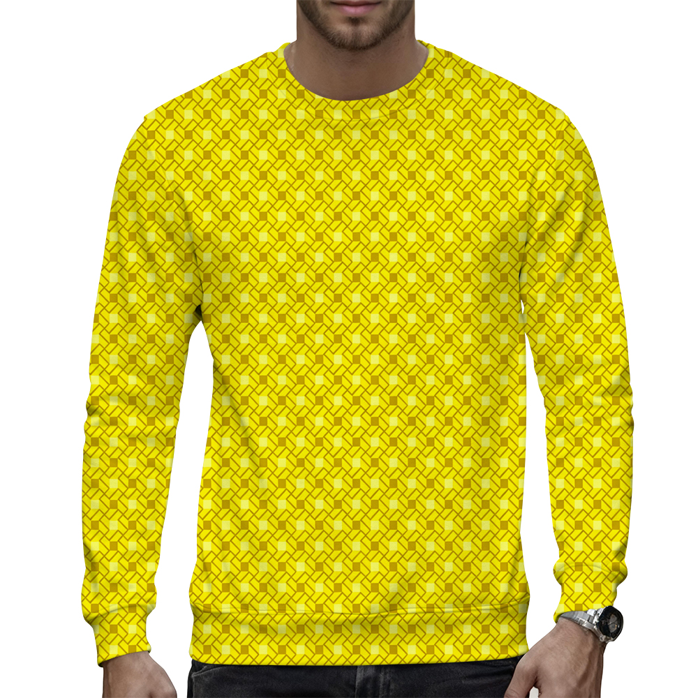 Men's Autumn Long-Sleeve Crew Neck Hoodie - Comfortable Knitwear for Cool Weather - view 4