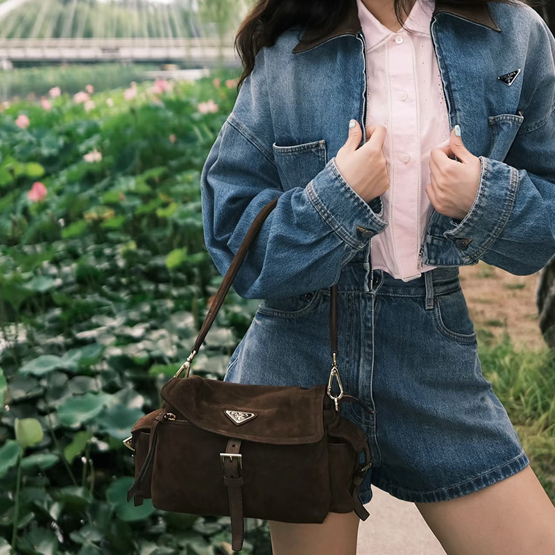 Daily Fashion Trendy Retro Casual MultiFunctional MultiPocket Nylon BikerStyle Shoulder Underarm Bag New Autumn And Winter Women's Bag - view 5