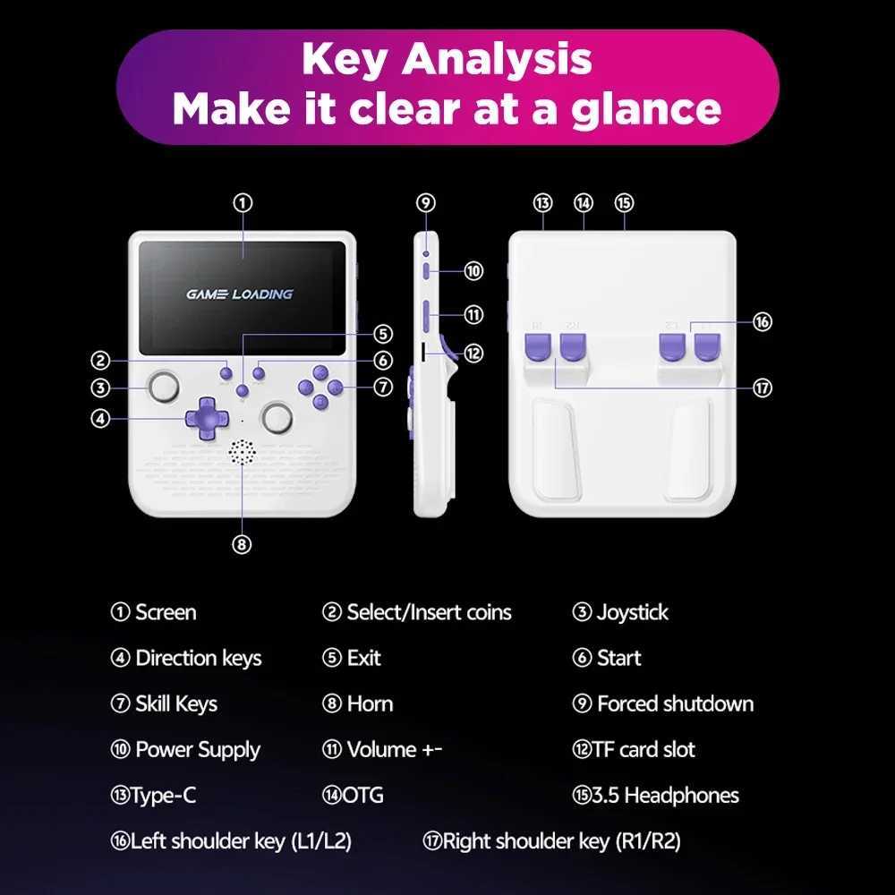 H5 Retro Games Console 4000mAh Video Game Console 5-inch I 15000 Games Portable Game Player Supports 34 Simulator D260907 - view 7