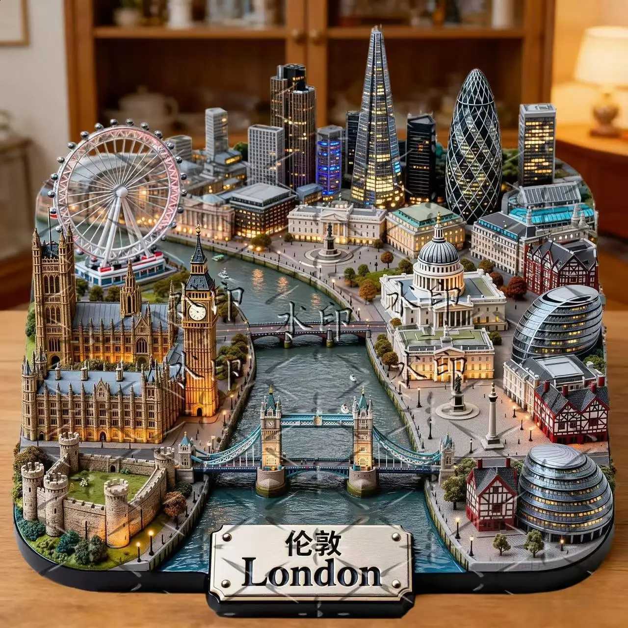 Big Ben 3D Embossed London Metal Fridge Magnet Creative British Landmark Travel Souvenir Gift N260907 - view 3