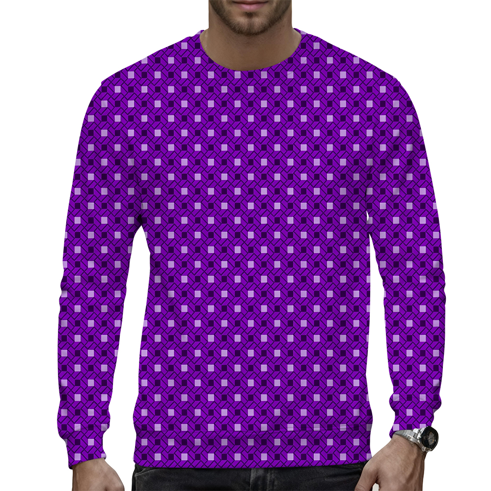 Men's Autumn Long-Sleeve Crew Neck Hoodie - Comfortable Knitwear for Cool Weather - view 7