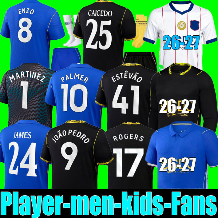 2026 Garnacho Estevao Joao Pedro Enzo Palmer Neto Chelseajersey Calcio Rogers 26 27 Chelse26 27 2026 James Chelseaa Maglia Maglia Da Calcio Uomo Bam-image
