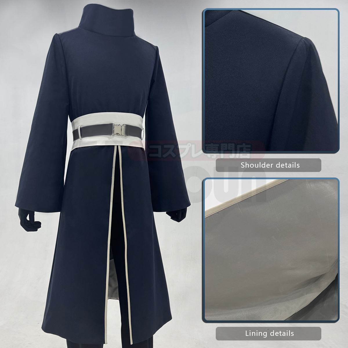 Uchiha Obito Anime Cosplay Costume Convention Halloween Christmas Adult Unisex Coat Elastic Pants Belt Gloves Gift - view 4