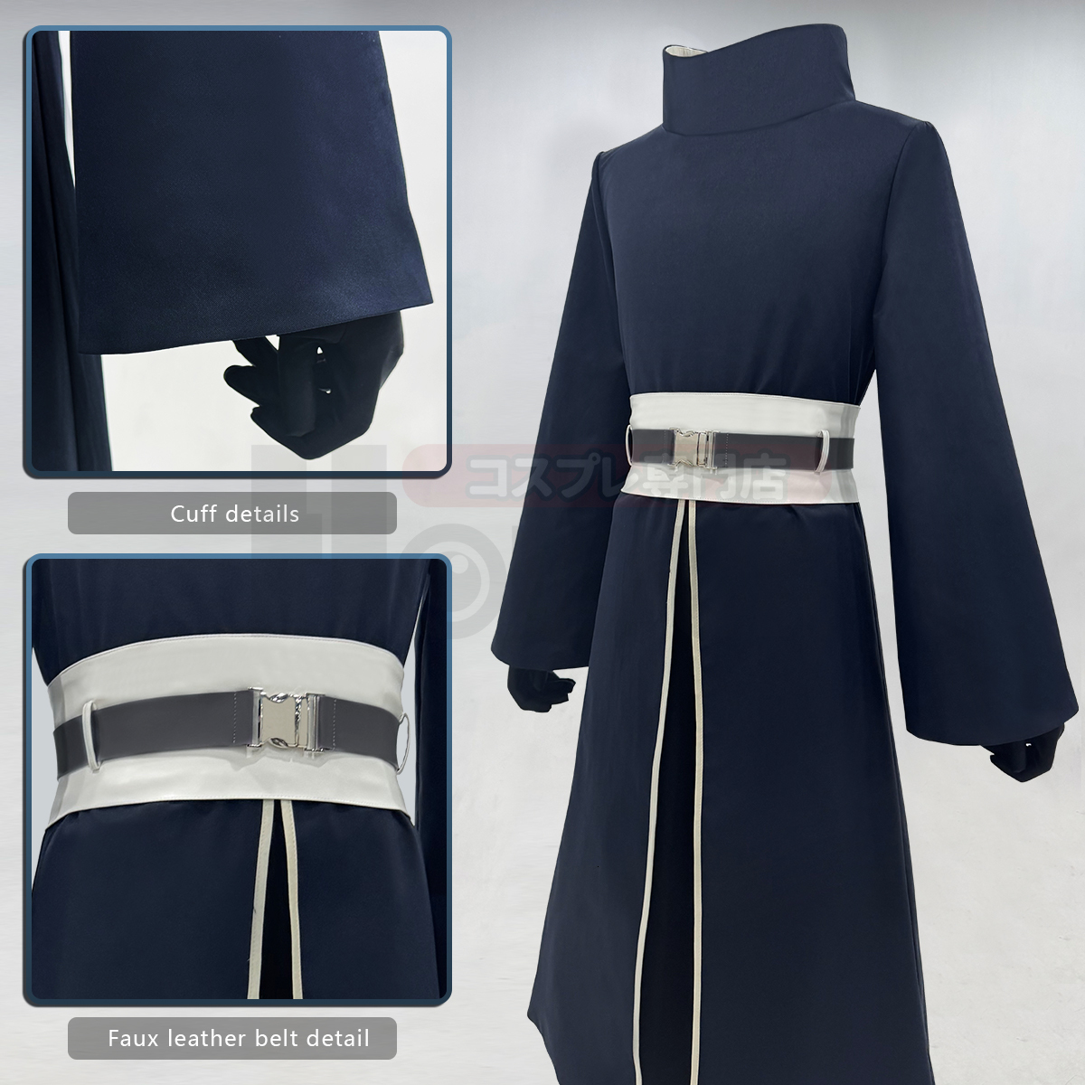 Uchiha Obito Anime Cosplay Costume Convention Halloween Christmas Adult Unisex Coat Elastic Pants Belt Gloves Gift - view 3