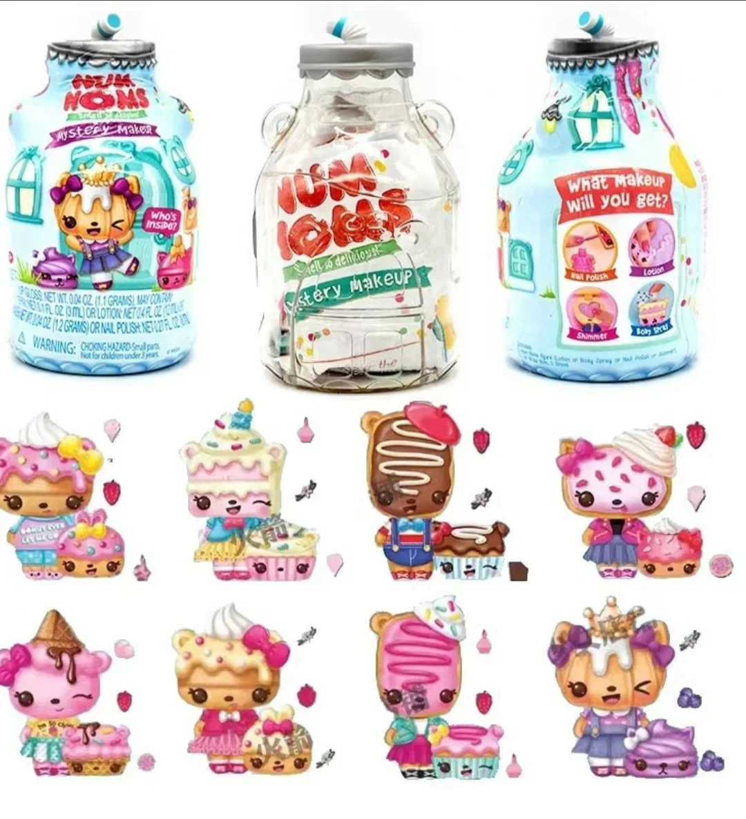 Original Num Noms Toys for Girls Fluffy Slime Mystery Makeup Lip Gloss Smell Snackables Kawaii Dolls Delicious C260908 - view 3